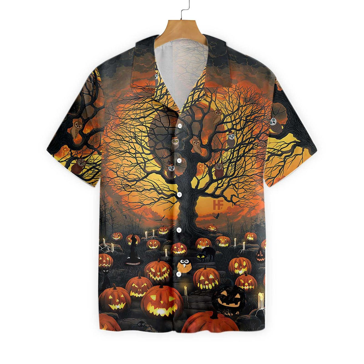 Pumpkin Night Hawaiian Shirt