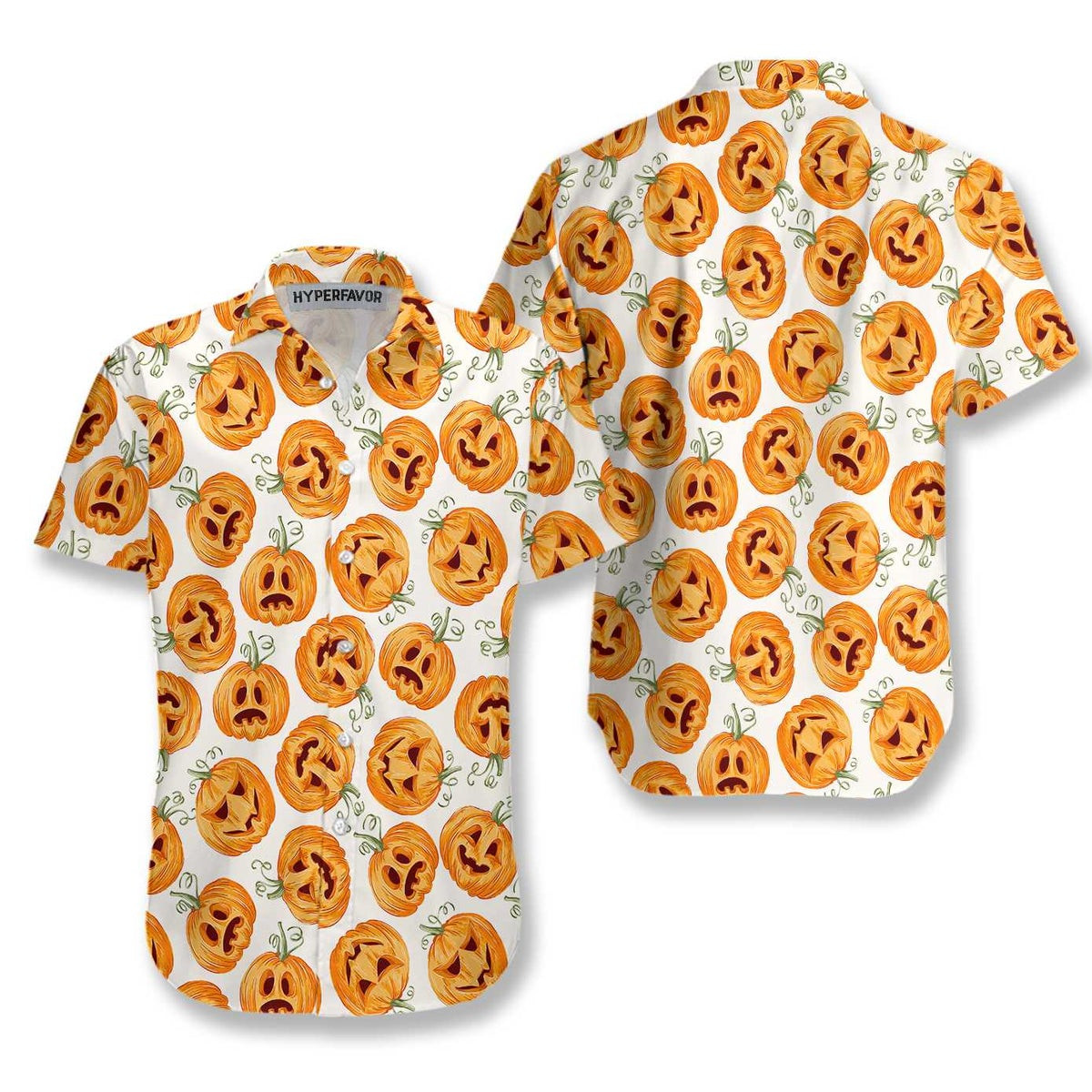 Pumpkin Pattern Halloween Hawaiian Shirt Halloween Shirt For Men And Women