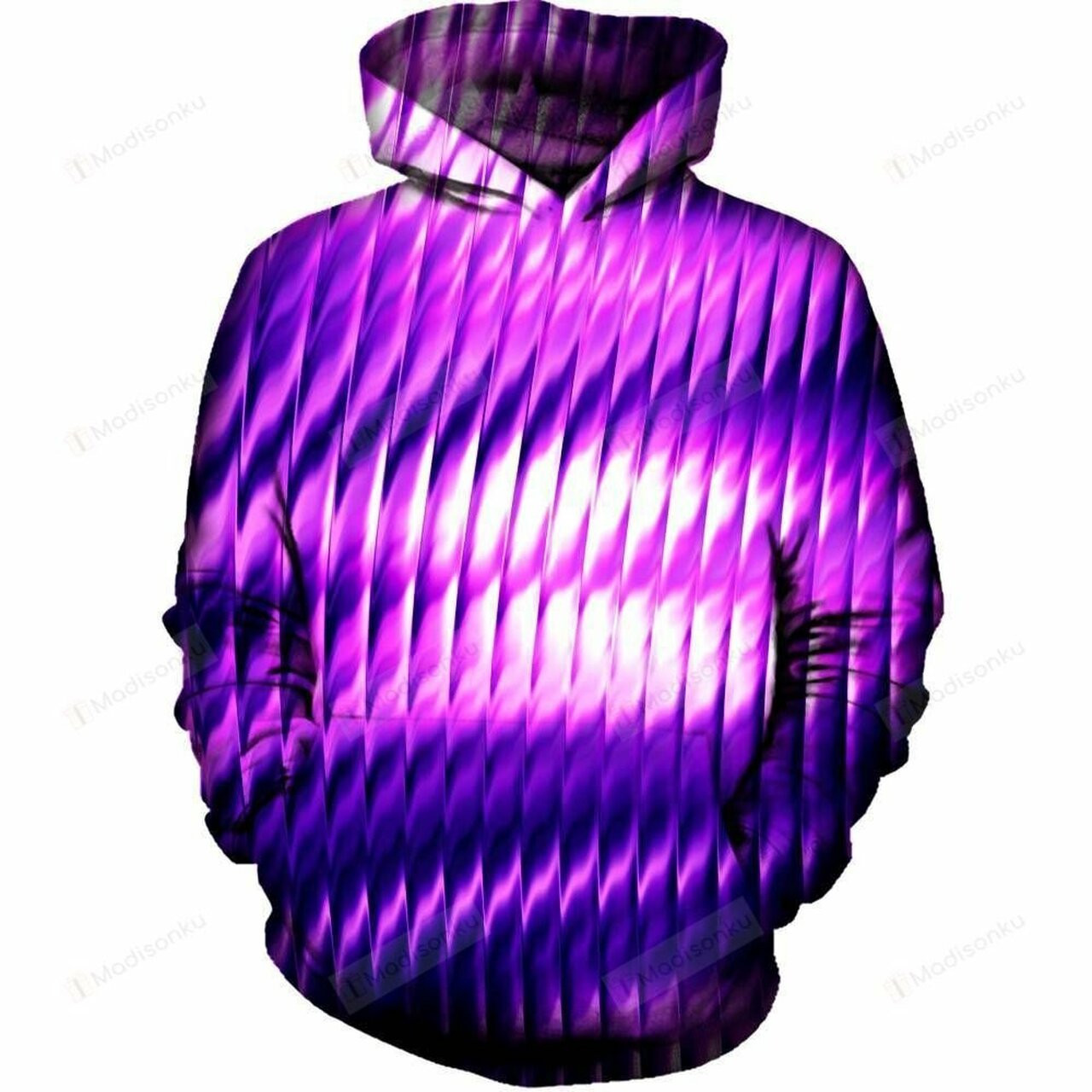 Purple Reflection 3d All Over Printed Hoodie