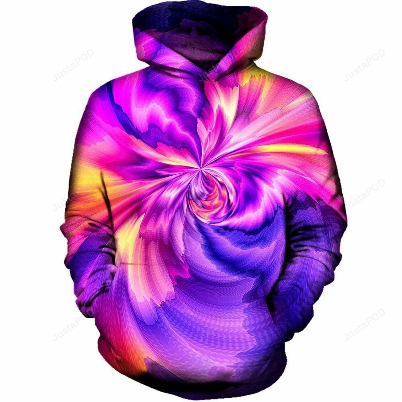 Purple Zoom 3d All Over Printed Hoodie