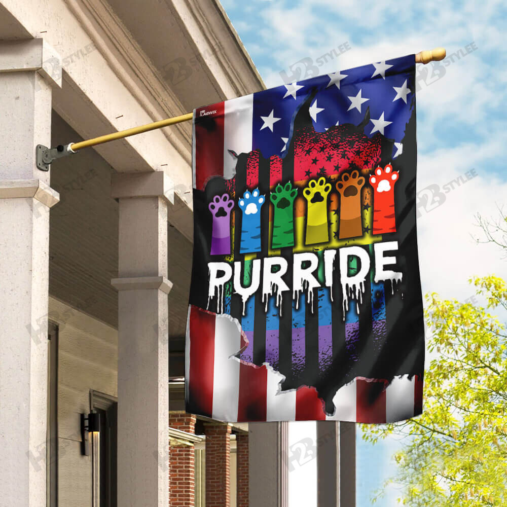 Purride American US Flag Garden Flag House Flag