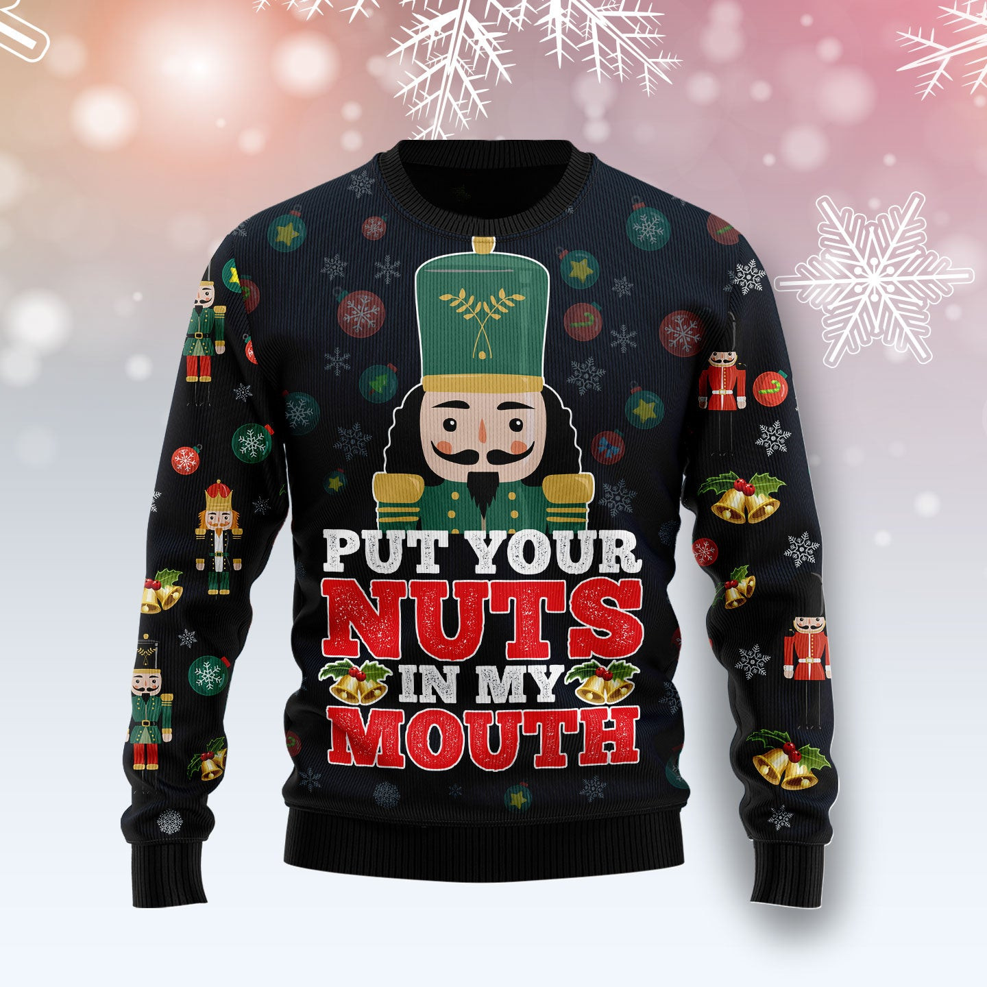 Put Your Nuts In My Mouth Ugly Christmas Sweater