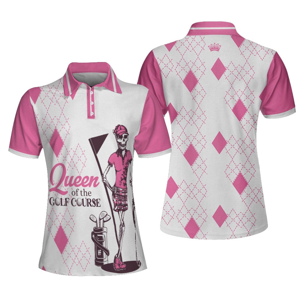 Queen Of The Golf Course Short Sleeve Polo Shirt Polo Shirts For Men And Women