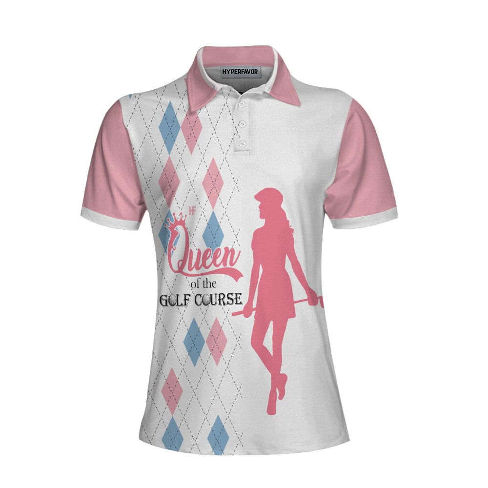 Queen Of The Golf Course Short Sleeve Women Polo Shirt