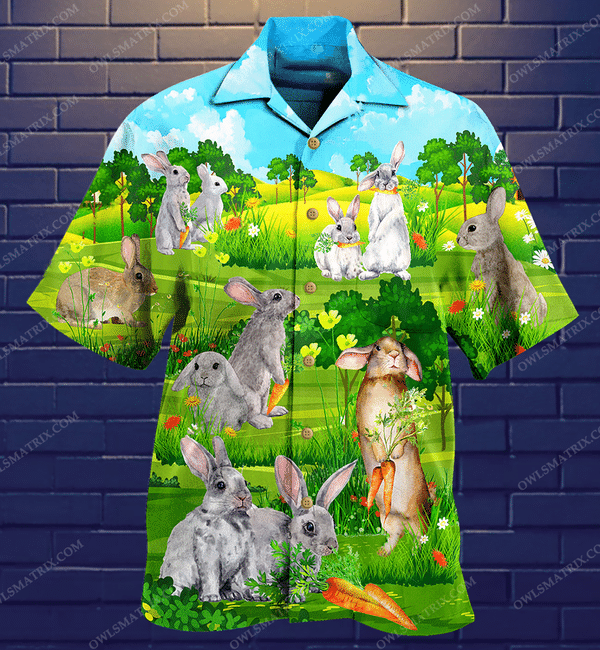 Rabbit Animals Love Carrot Limited Edition - Hawaiian Shirt Hawaiian Shirt For Men