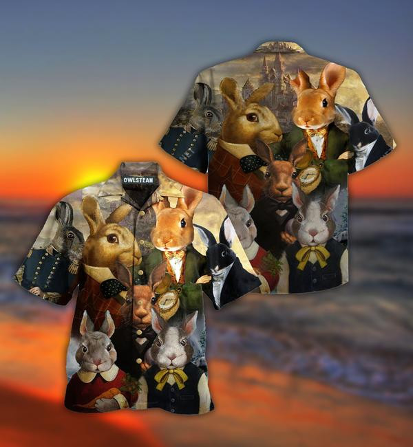Rabbits Down The Rabbit Hole Edition - Hawaiian Shirt Hawaiian Shirt For Men