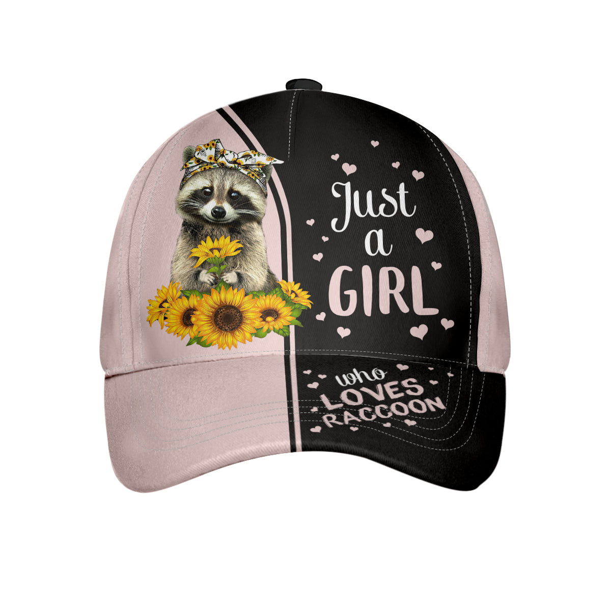 Raccoon Just A Girl Cap