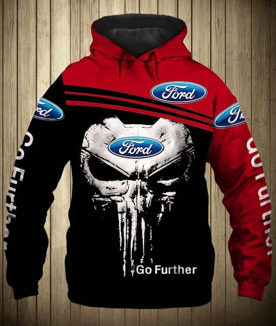 Racing Gift Go Further Ford Hoodie