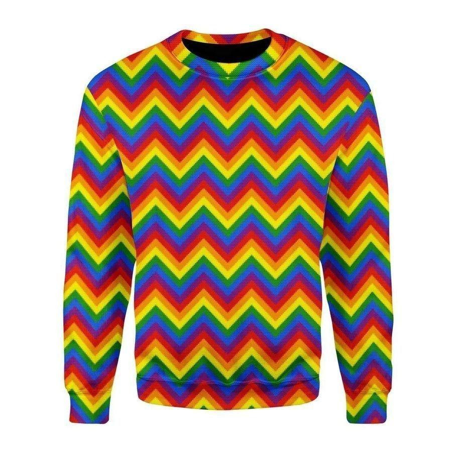 Rainbow Pride Ugly Christmas Sweater