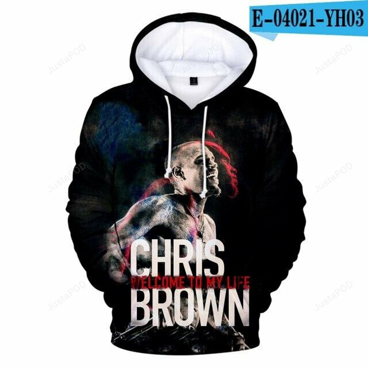 Rapper Chris Brown 3d All Over Print Hoodie