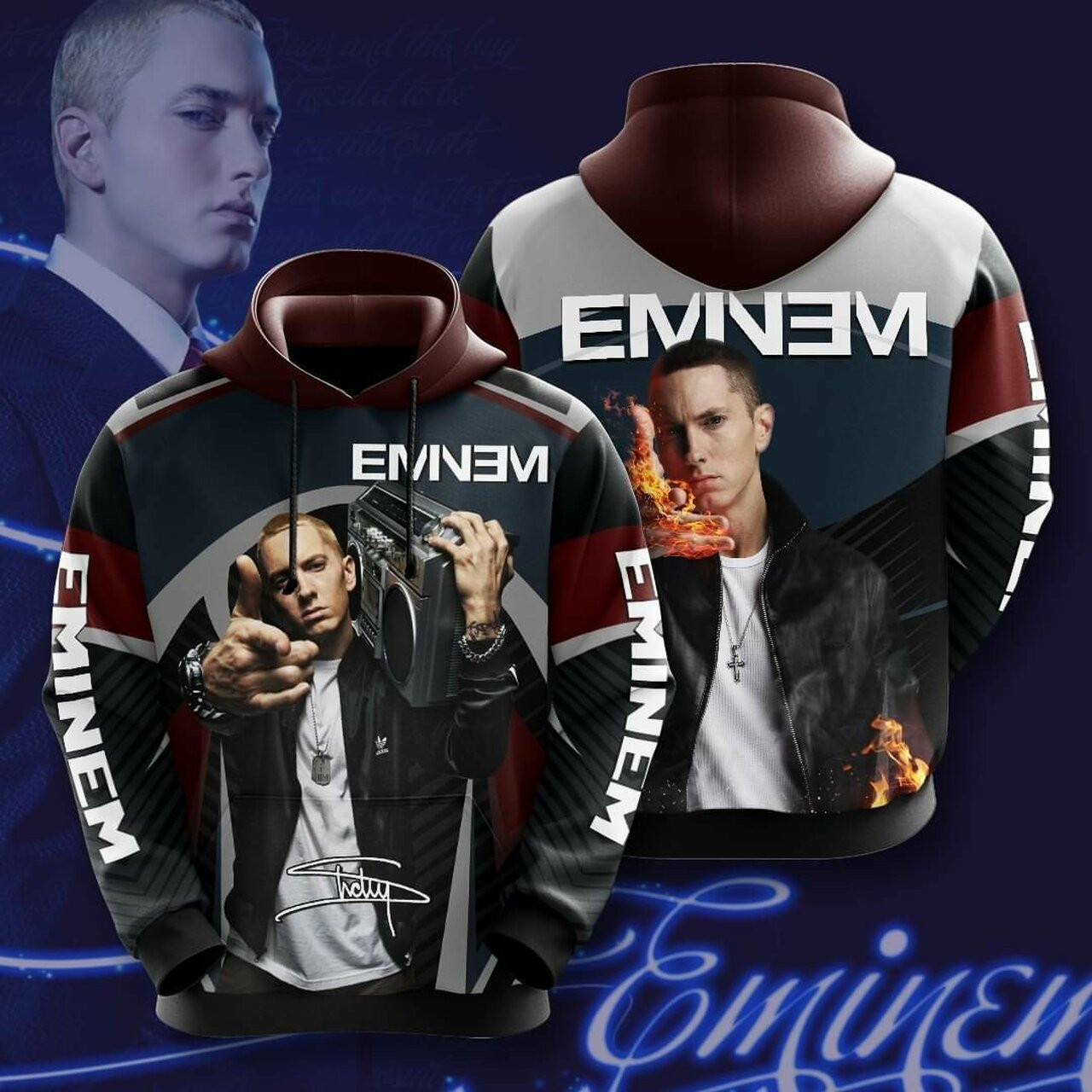 Rapper Eminem 3d All Over Print Hoodie
