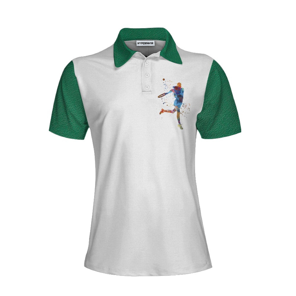 Real Grandmas Play Tennis Women Short Sleeve Polo Shirt Cool Tennis Polo Style Shirt Best Tennis Gift