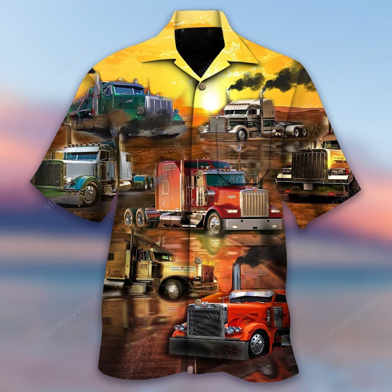 Real Men Drive Trucks Hawaiian Shirt Hawaiian Shirt For Men