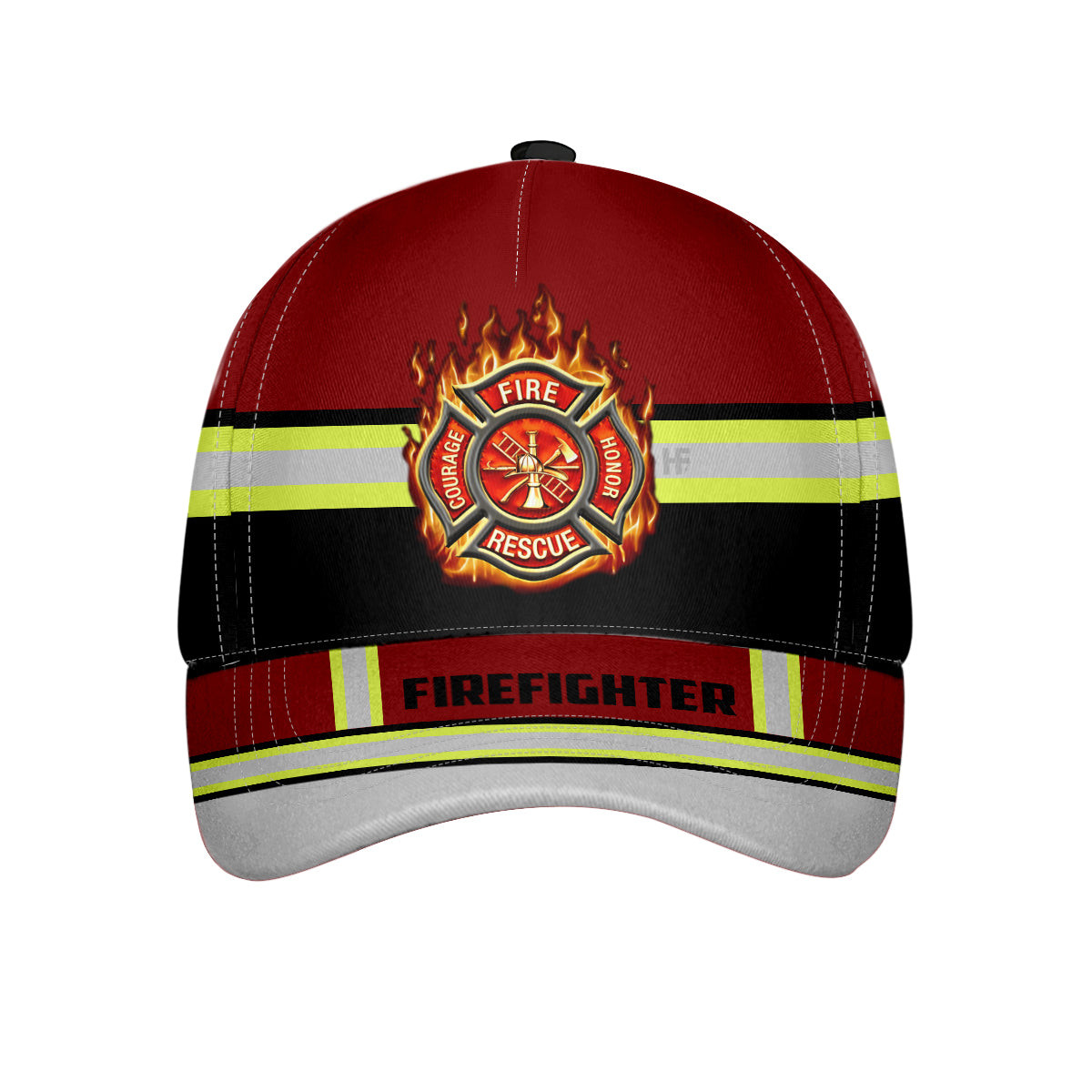 Red Firefighter Logo Classic Cap Firefighter Baseball Cap For Fireman Retirement Gift For Firefighters