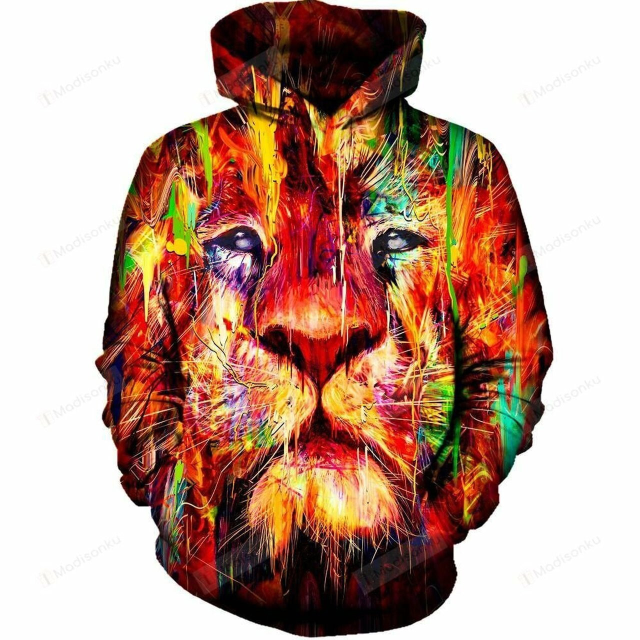 Red Lion 3d All Over Print Hoodie