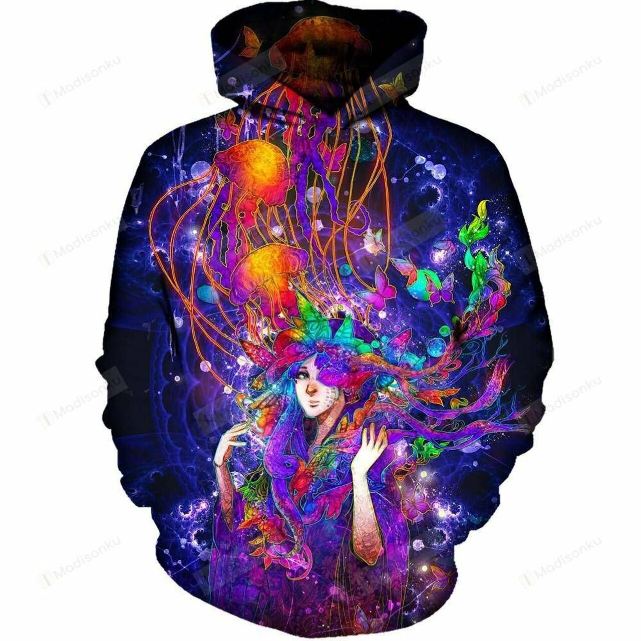 Reflection 3d All Over Printed Hoodie