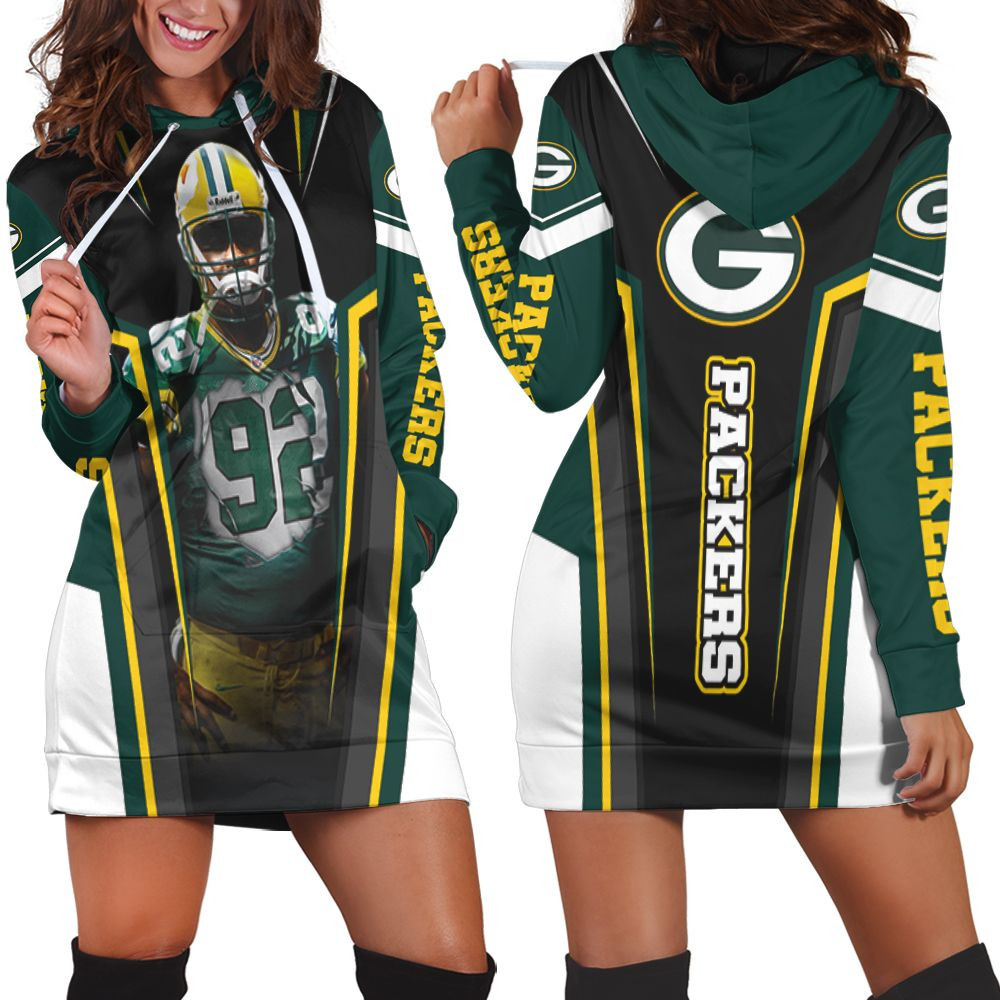 Reggie White 92 Green Bay Packers Eagles Panthers Volunteers For Fans Hoodie Dress Sweater Dress Sweatshirt Dress