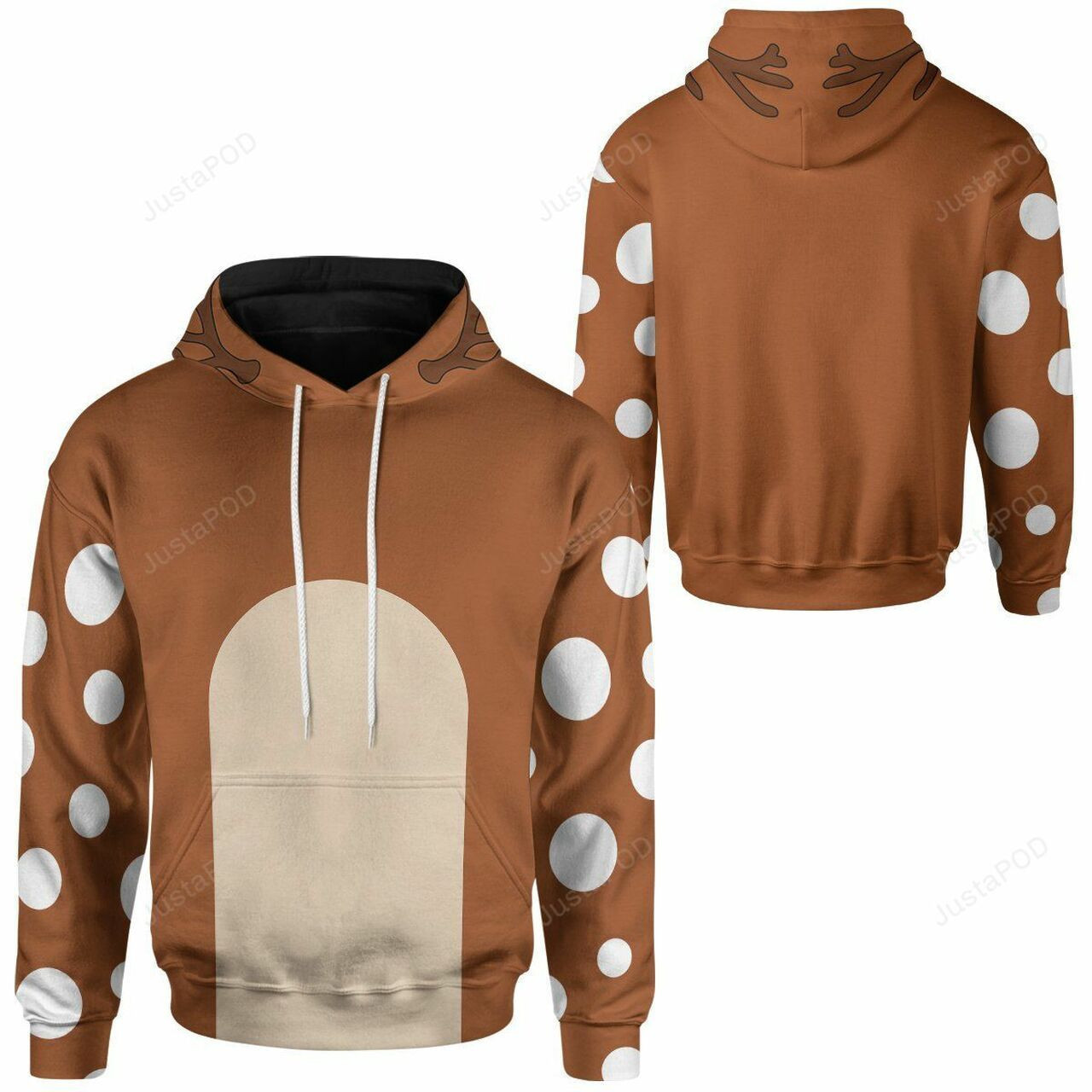 Reindeer Christmas Cosplay 3d All Over Print Hoodie