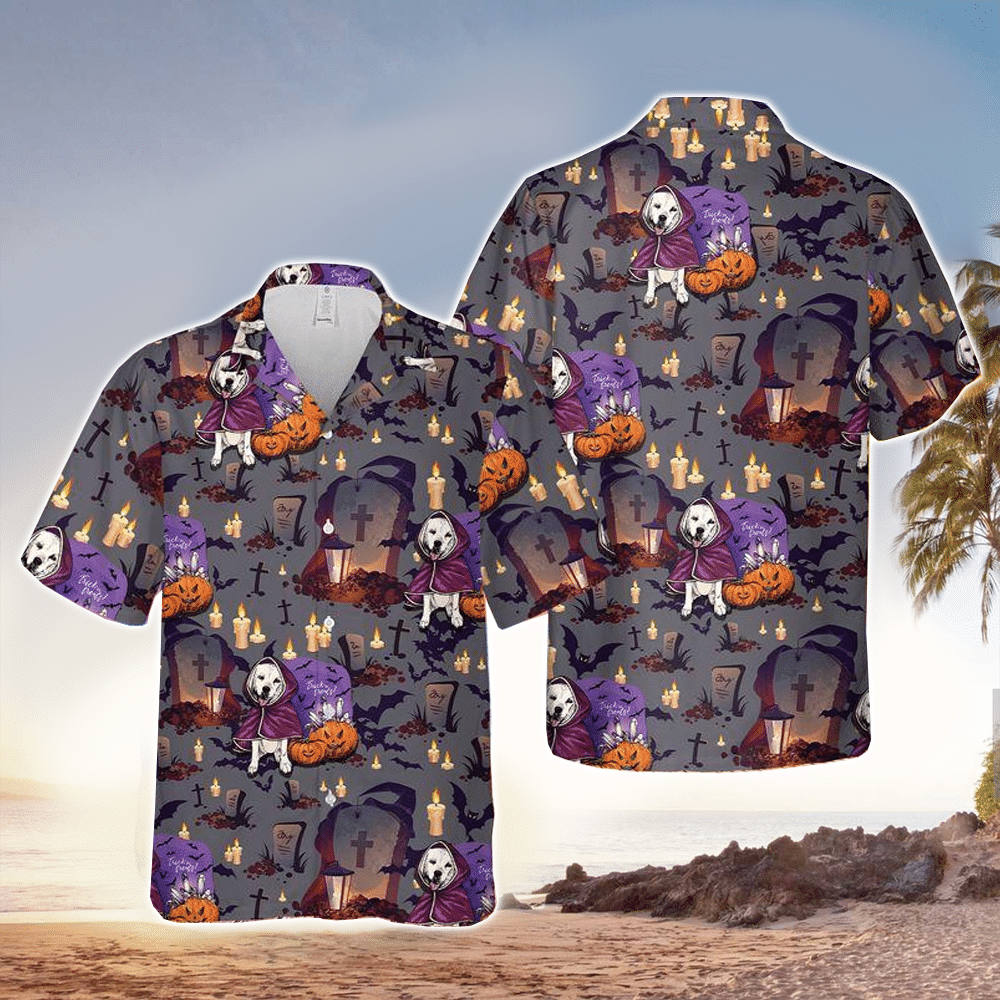 Retriever Dog Apparel Retriever Dog Hawaiian Button Up Shirt for Men and Women