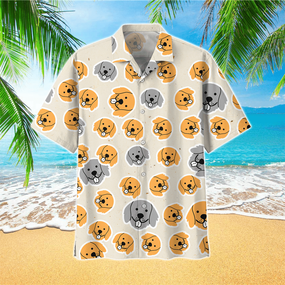 Retriever Dog Hawaiian Shirt For Men Retriever Dog Lover Gifts Shirt for Men and Women