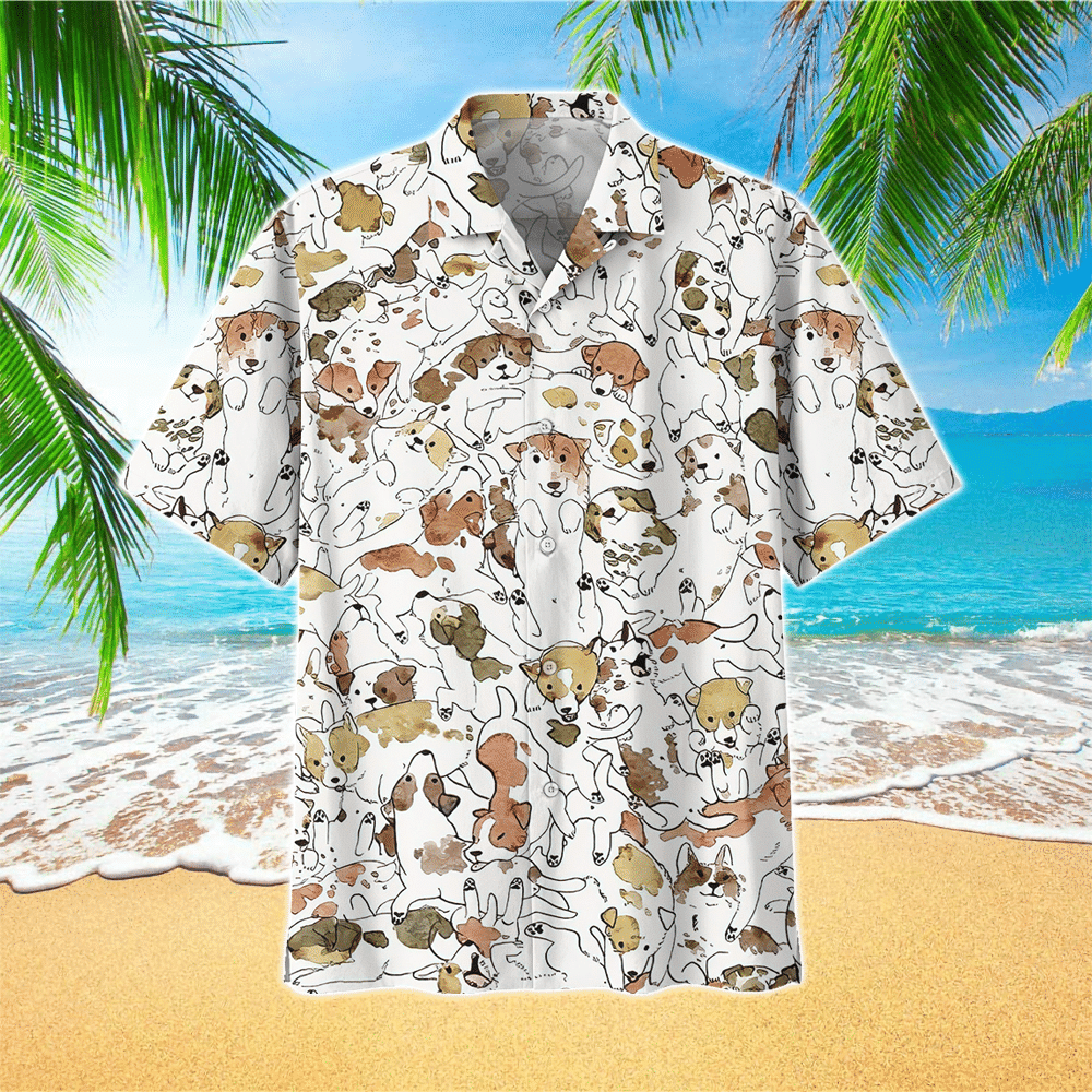 Retriever Dog Hawaiian Shirt For Men Retriever Dog Lover Gifts Shirt for Men and Women