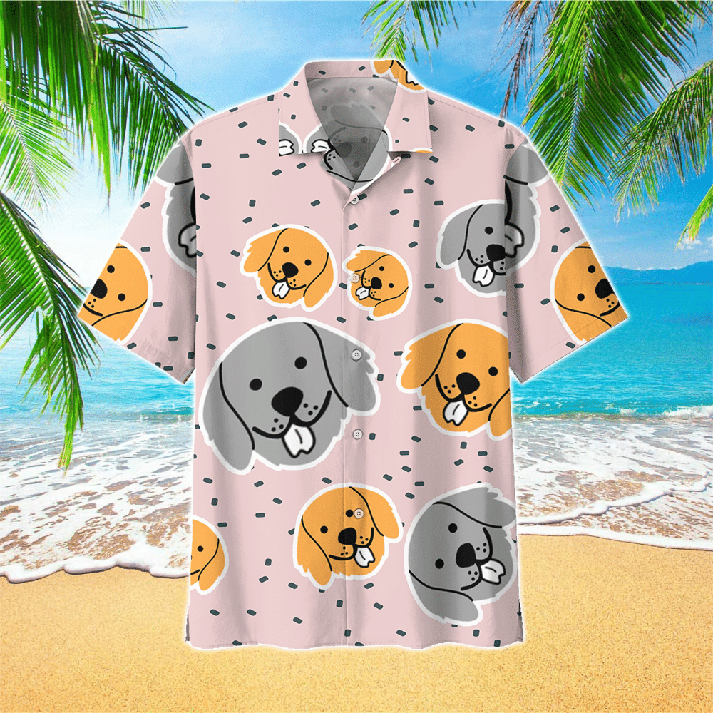 Retriever Dog Hawaiian Shirt For Men Retriever Dog Lover Gifts Shirt for Men and Women