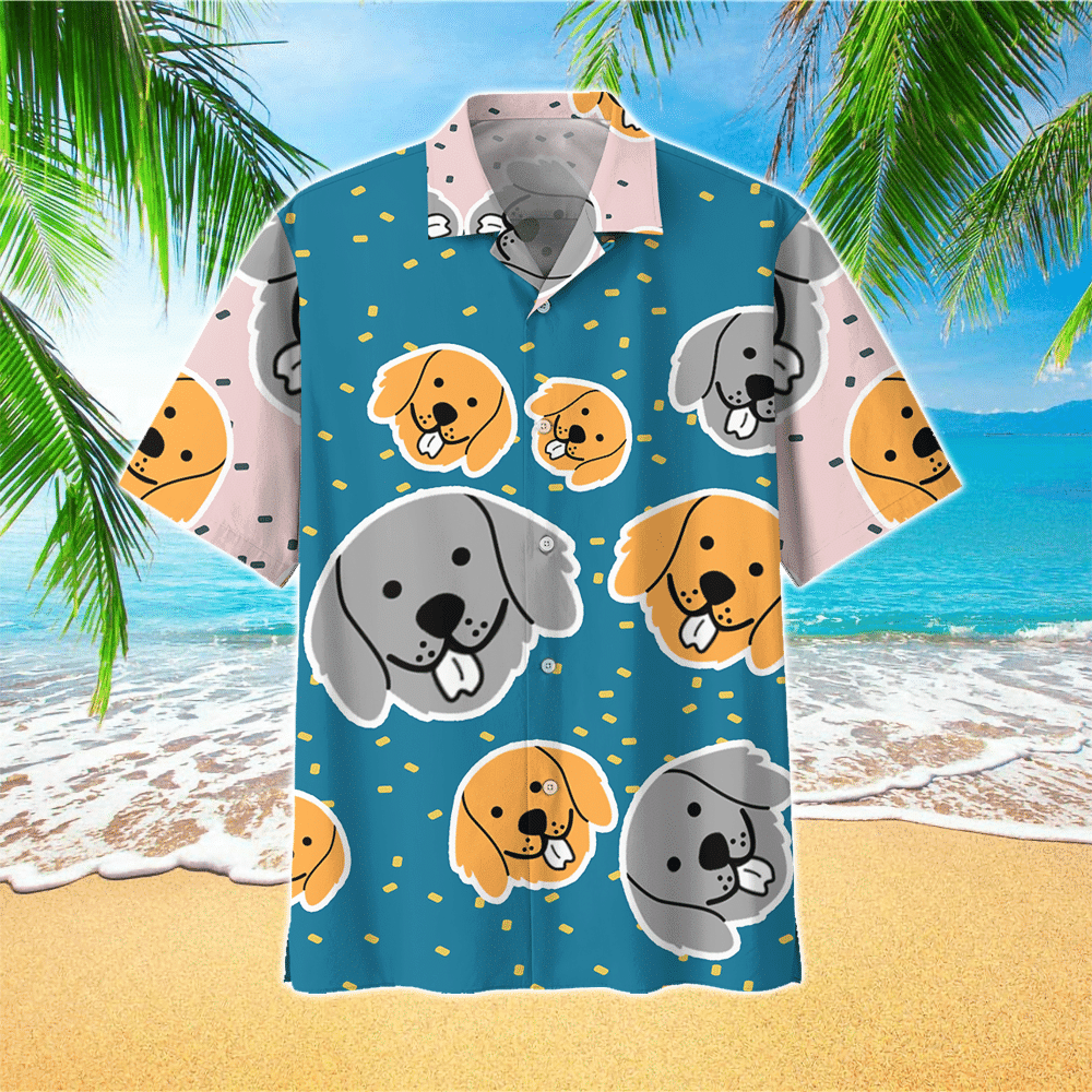 Retriever Dog Hawaiian Shirt For Men Retriever Dog Lover Gifts Shirt for Men and Women