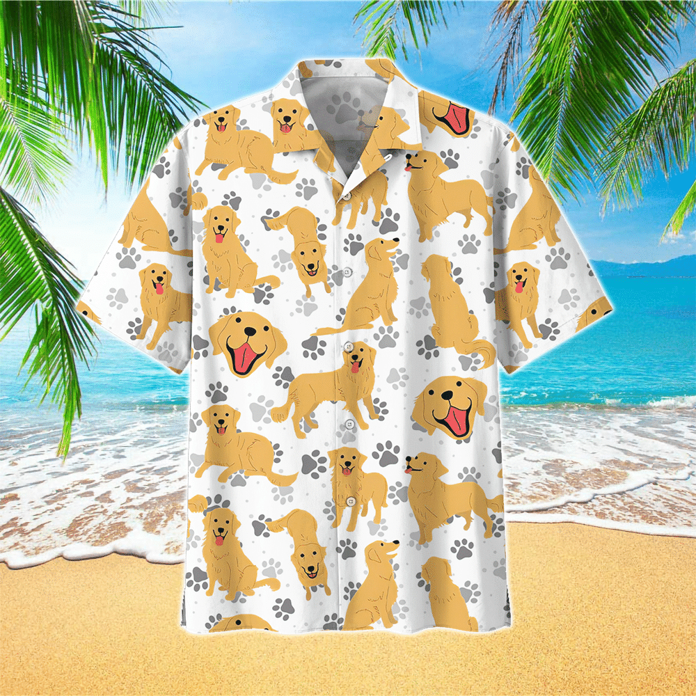 Retriever Dog Terrier Aloha Hawaii Shirt Perfect Hawaiian Shirt For Dog Lover Shirt for Men and Women