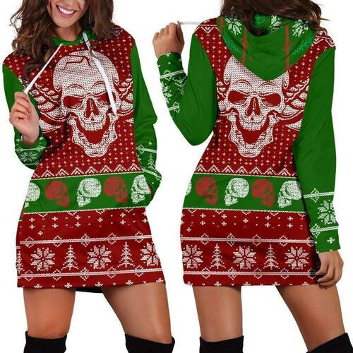 Rg Ugly Christmas Hoodie Dress Sweater Dress Sweatshirt Dress 3d All Over Print For Women Hoodie
