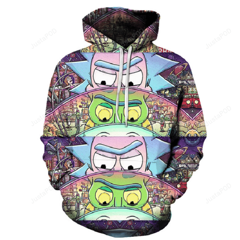 Rick And Morty 3D All Over Print Hoodie