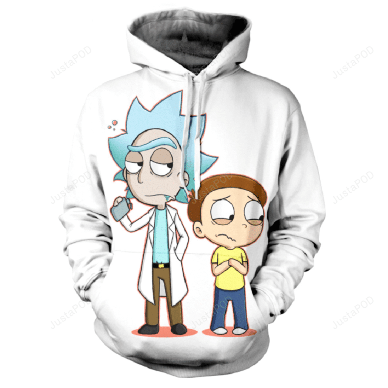 Rick And Morty 3d All Print Hoodie