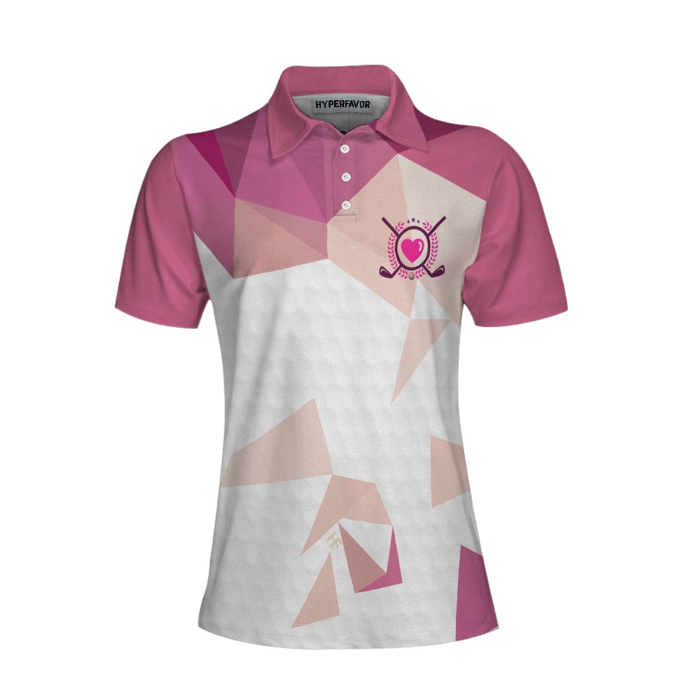 Rip It Sip It Grip It Golf Girl Golf Short Sleeve Women Polo Shirt Pink Golf Shirt For Ladies Best Golf Gift