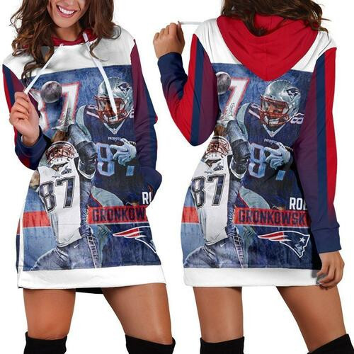 Rob Gronkowski Hoodie Dress Sweater Dress Sweatshirt Dress 3d All Over Print For Women Hoodie