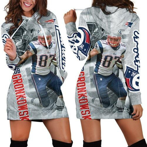 Rob Gronkowski Hoodie Dress Sweater Dress Sweatshirt Dress 3d All Over Print For Women Hoodie