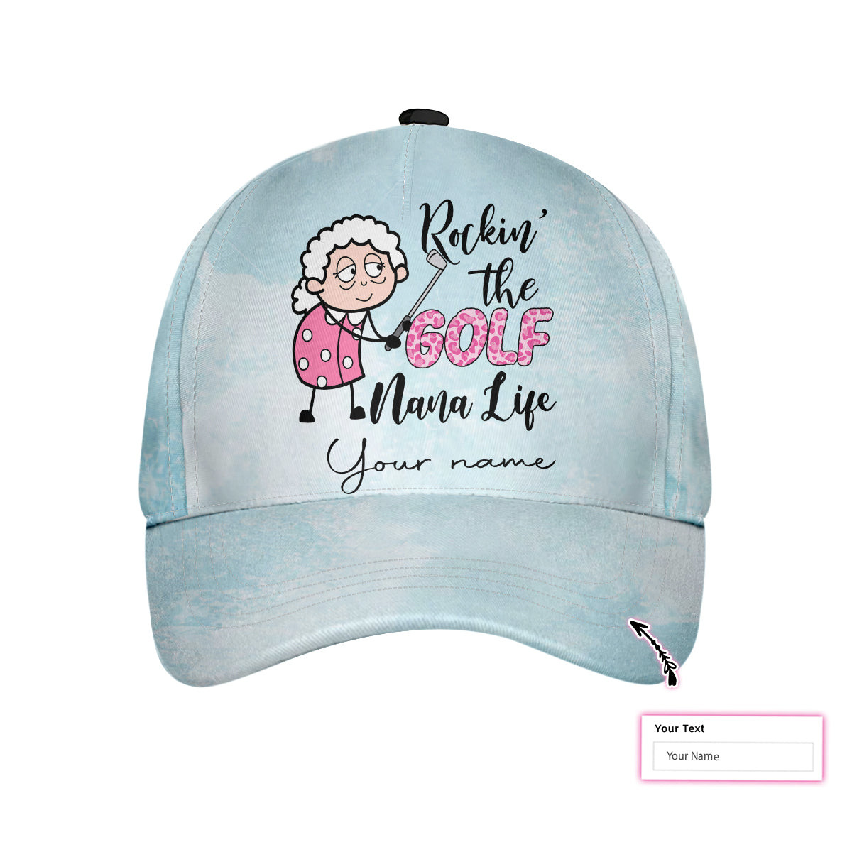 Rockin The Golf Nana Life Custom Classic Cap Personalized Gift For Golfers