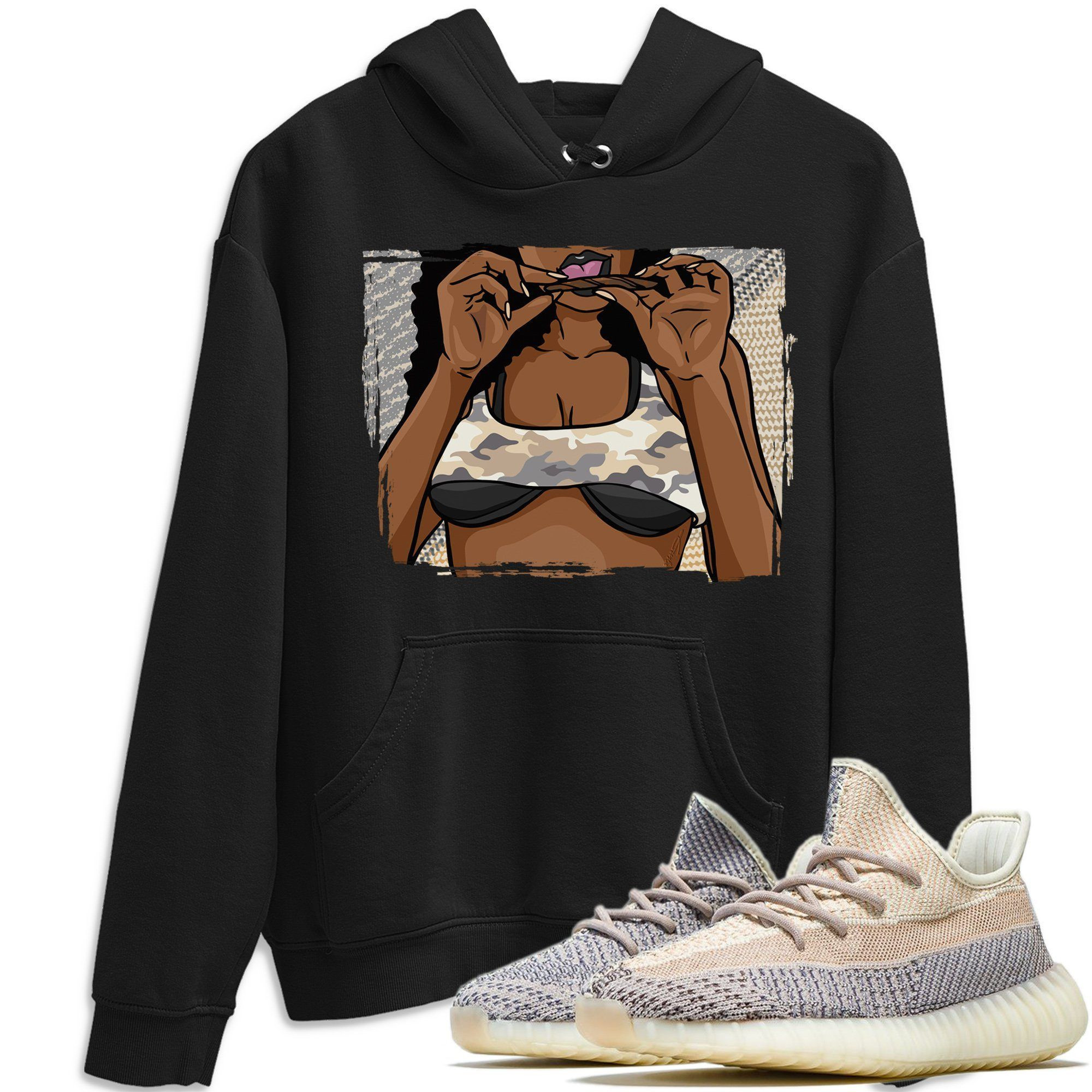 Roll Up Hoodie - Yeezy 350 V2 Ash Pearl Outfit