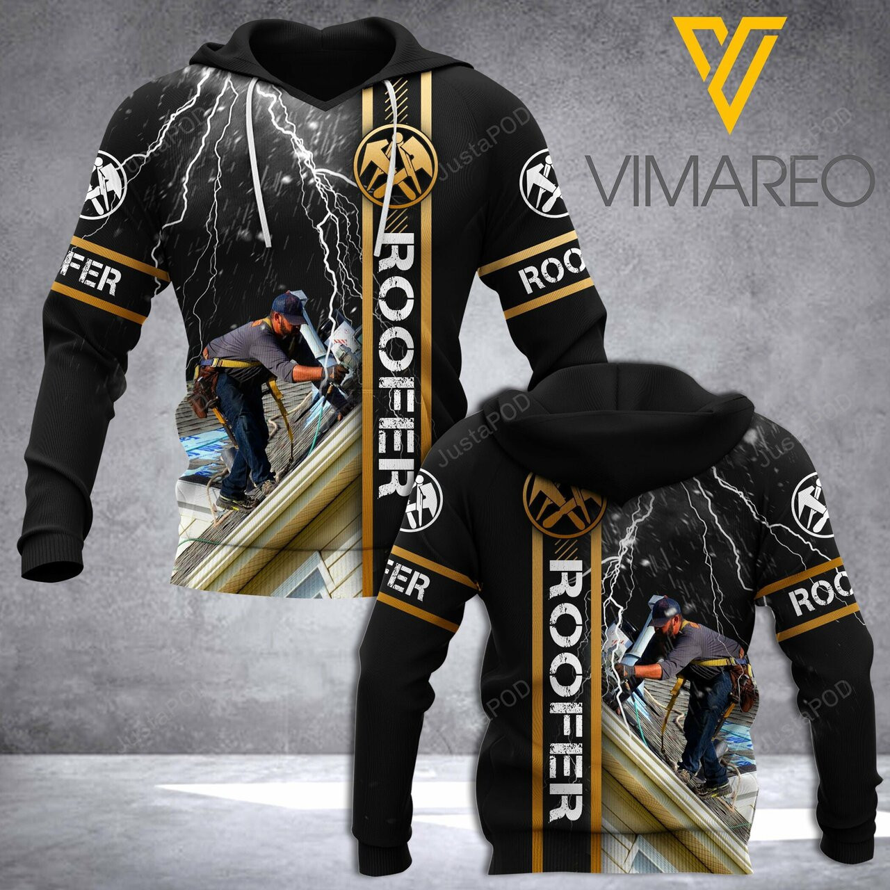 Roofer 3d All Over Print Hoodie