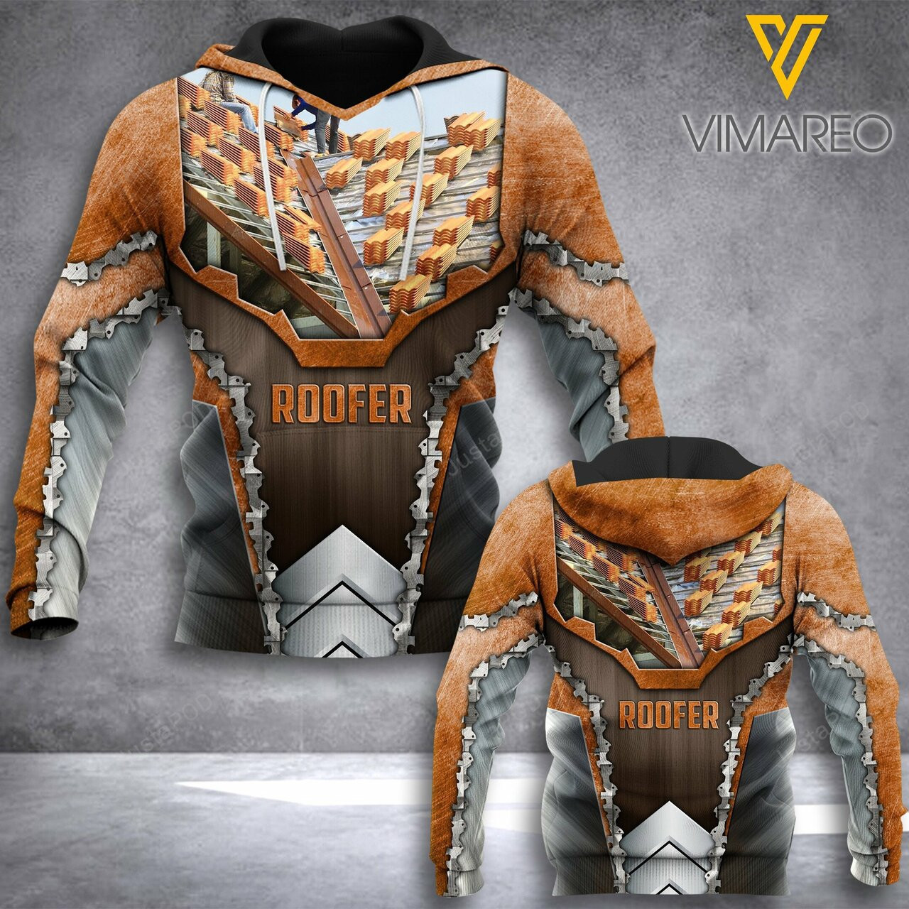 Roofer 3d All Over Print Hoodie