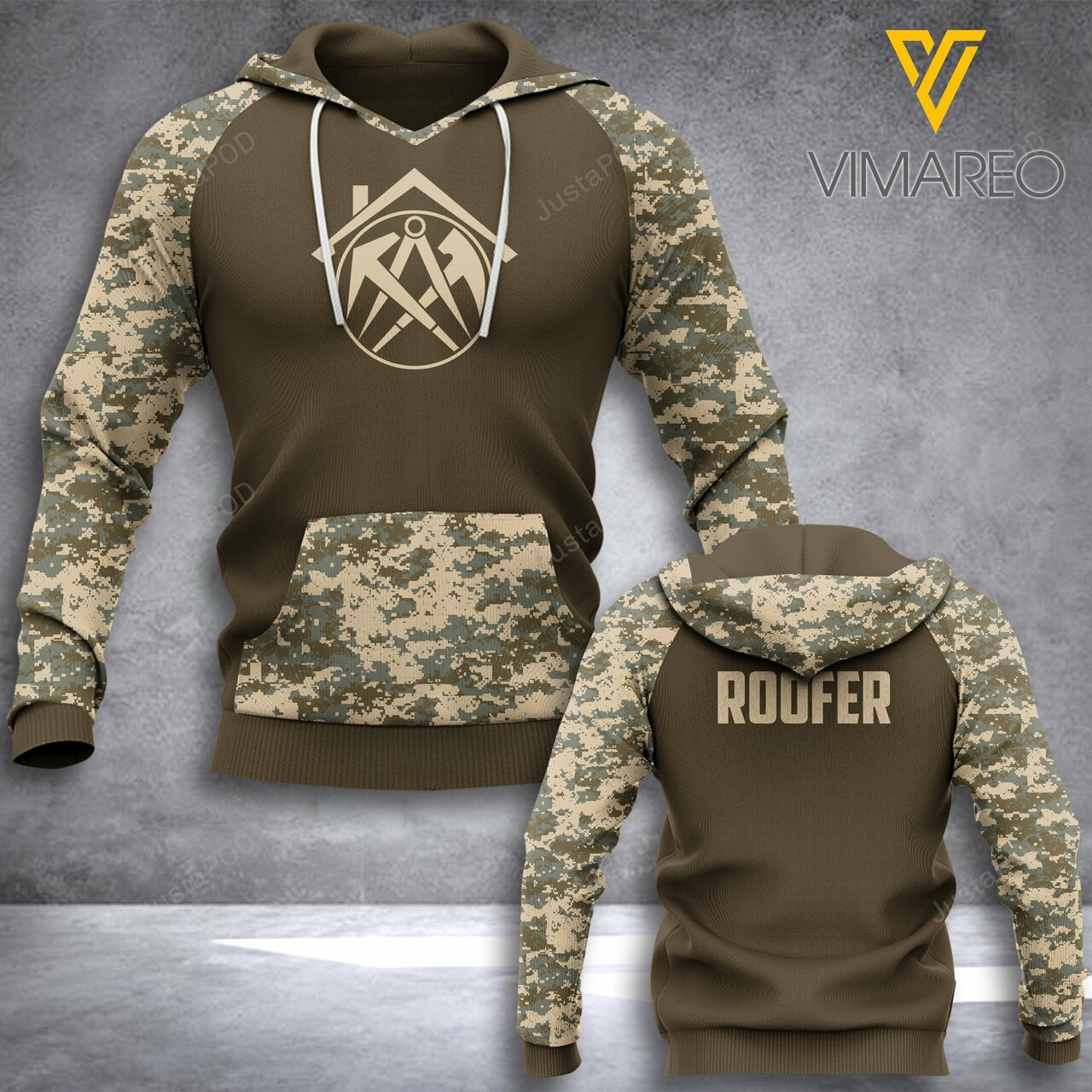 Roofer Camo New 3d All Over Print Hoodie