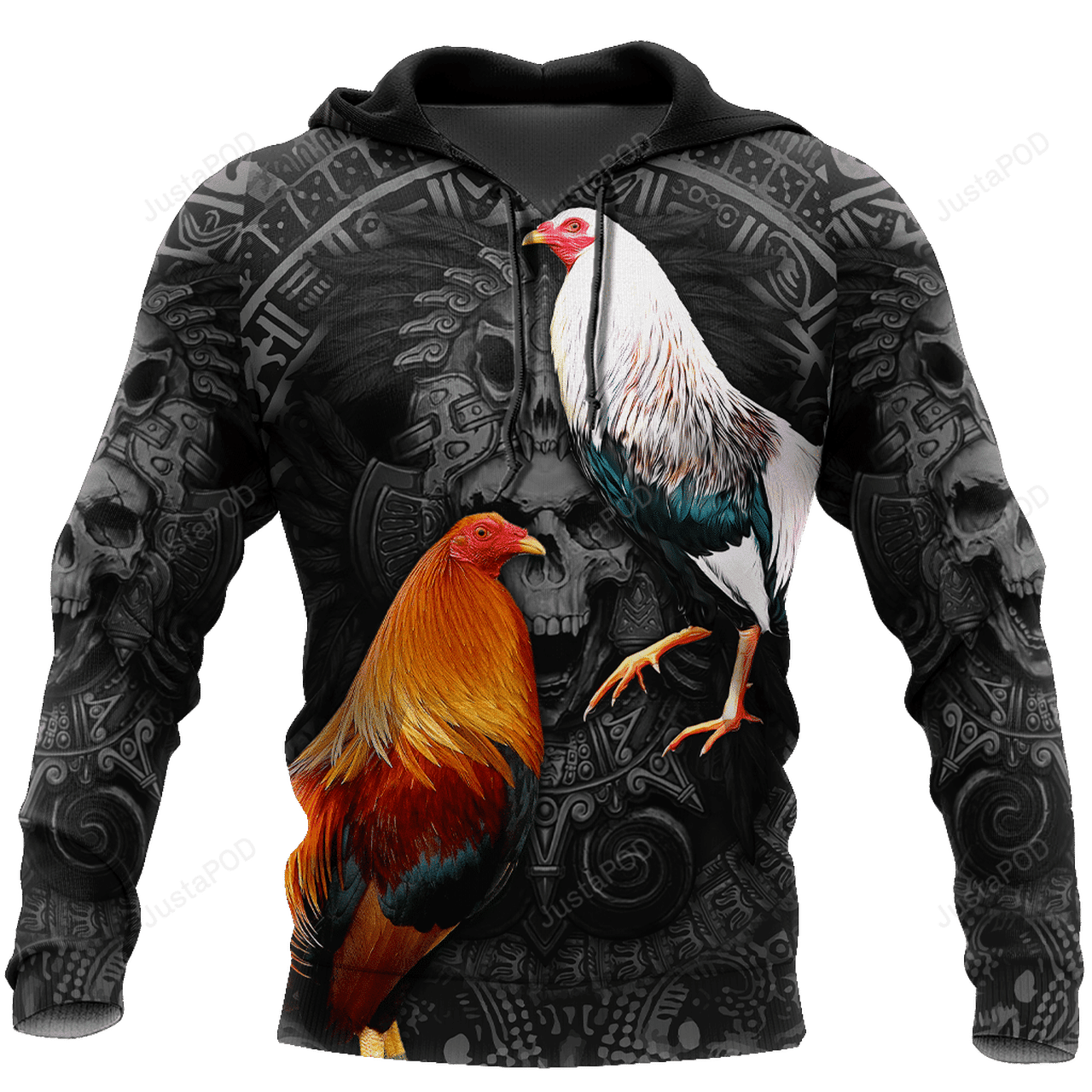 Rooster 3d All Over Print Hoodie