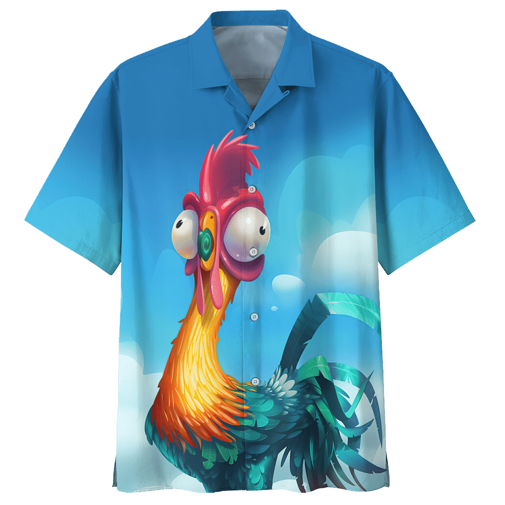 Rooster Chicken Aloha Hawaiian Shirt Colorful Short Sleeve Summer Beach Casual Shirt For Men And Women