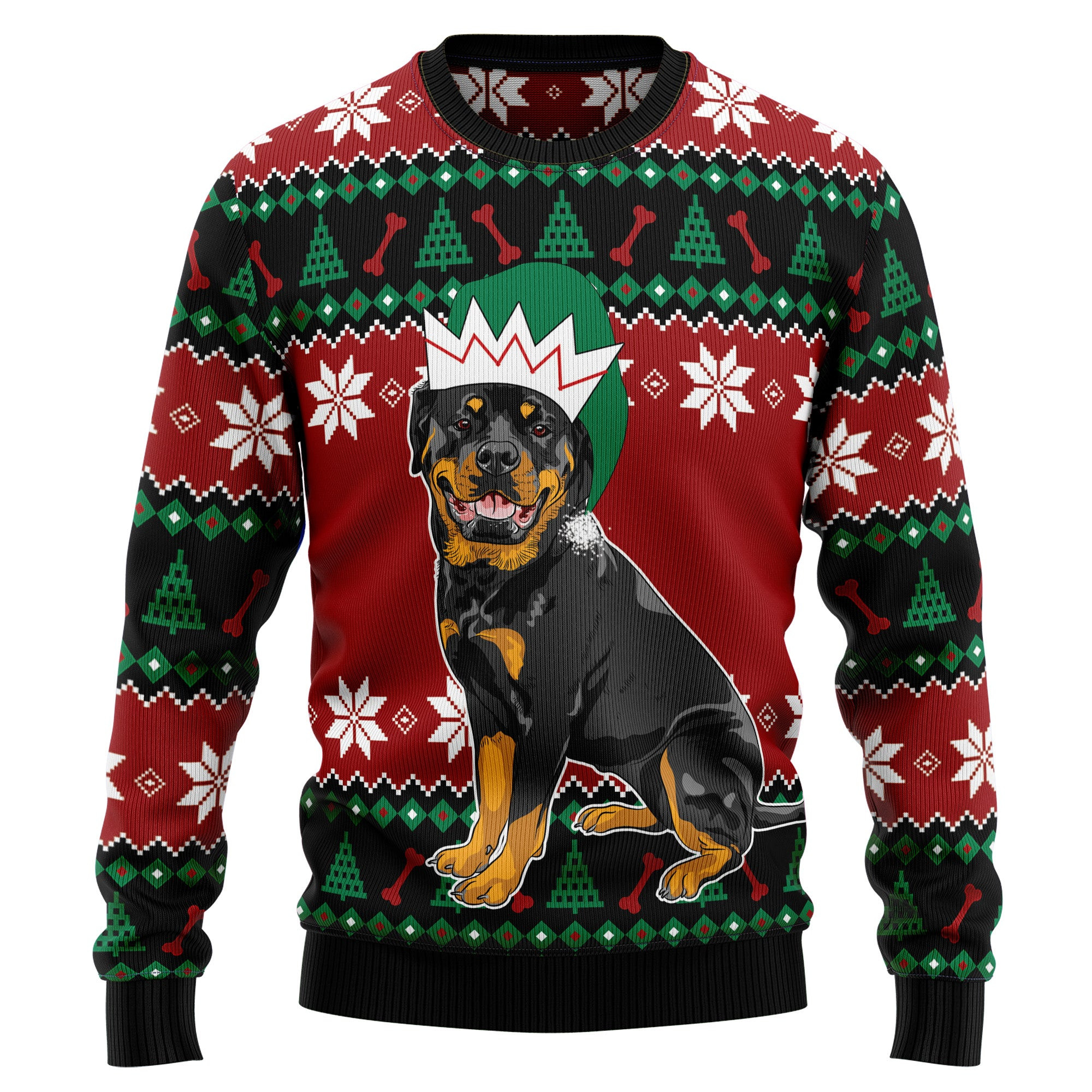 Rottweiler Cute Ugly Christmas Sweater, Ugly Sweater For Men Women, Holiday Sweater
