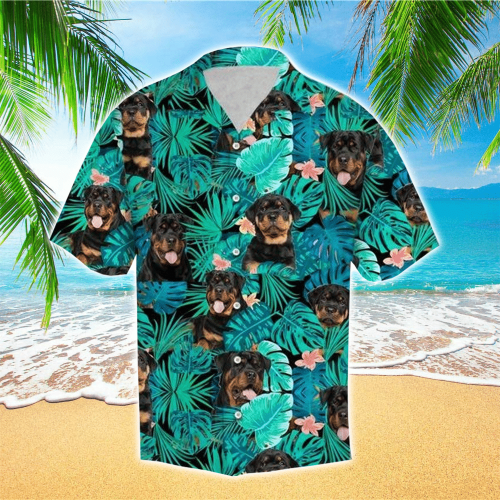Rottweiler Tropical Hawaiian Shirt for Men and Women