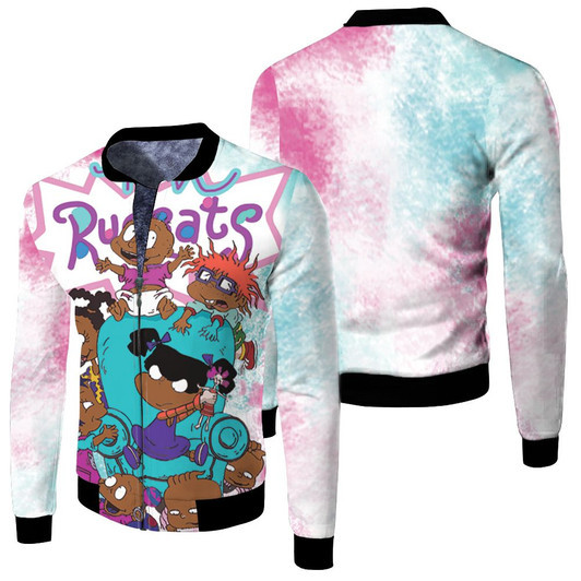 Rugrats All Printed For Fans Fleece Bomber Jacket