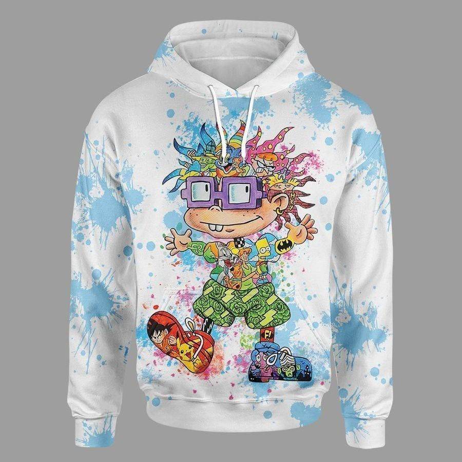 Rugrats Toon Pullover And Zippered Hoodies Custom 3D Rugrats Toon Graphic Printed 3D Hoodie All Over Print Hoodie For Men For Women