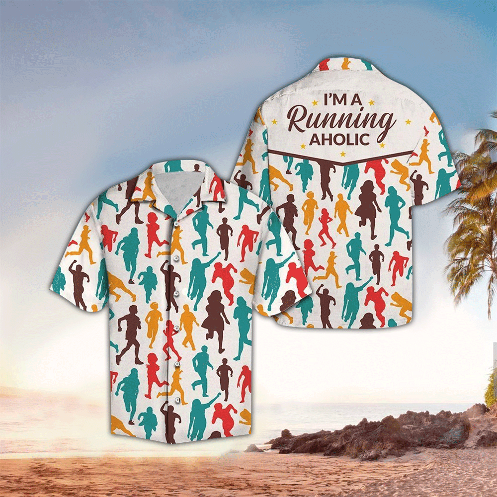 Running Hawaiian Shirt Perfect Running Terrier Clothing Shirt for Men and Women