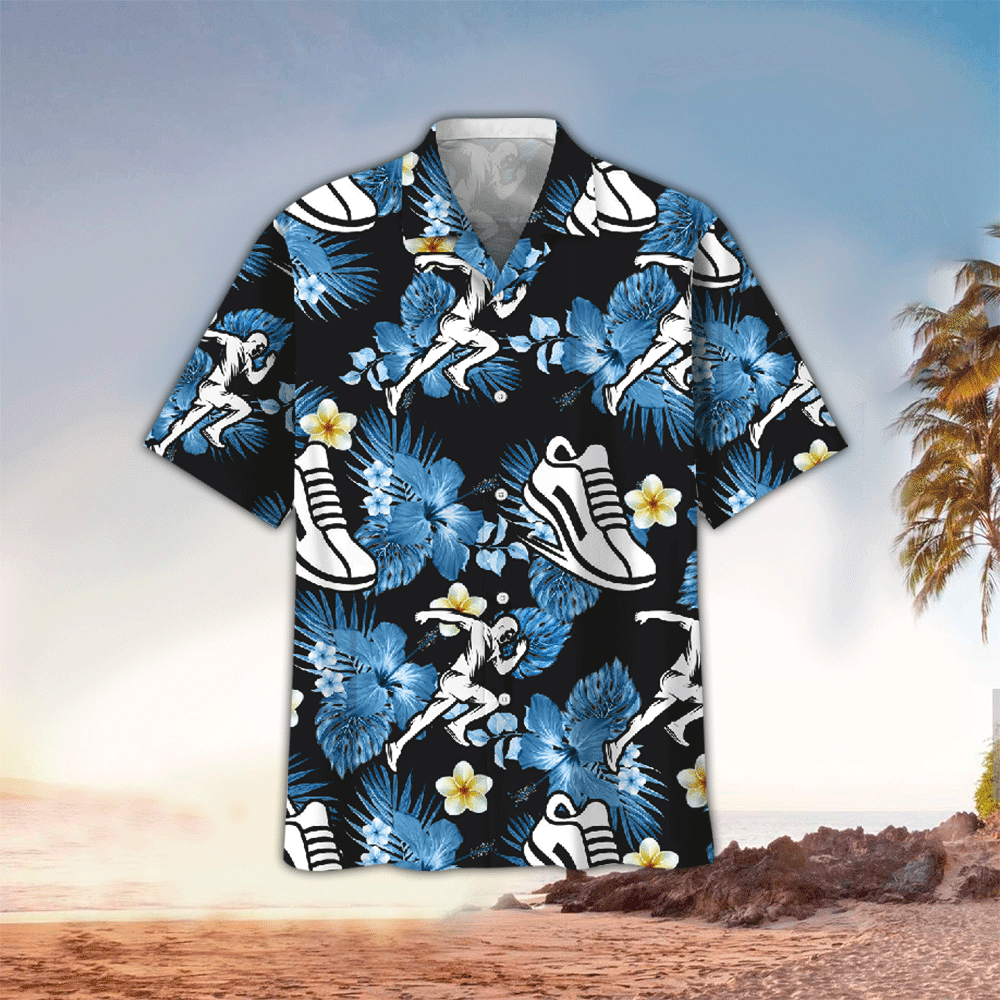 Running Hawaiian Shirt Perfect Running Terrier Clothing Shirt for Men and Women