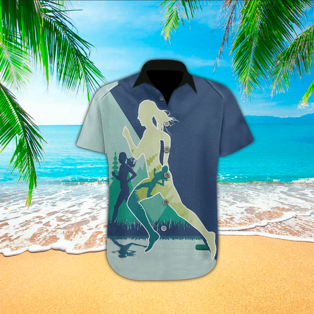 Running Shirt Running Hawaiian Shirt For Running Lovers Shirt for Men and Women