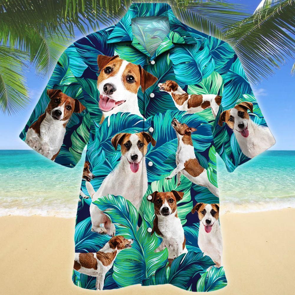 Russell Terrier Dog Lovers Aloha Hawaiian Shirt Colorful Short Sleeve Summer Beach Casual Shirt For Men And Women