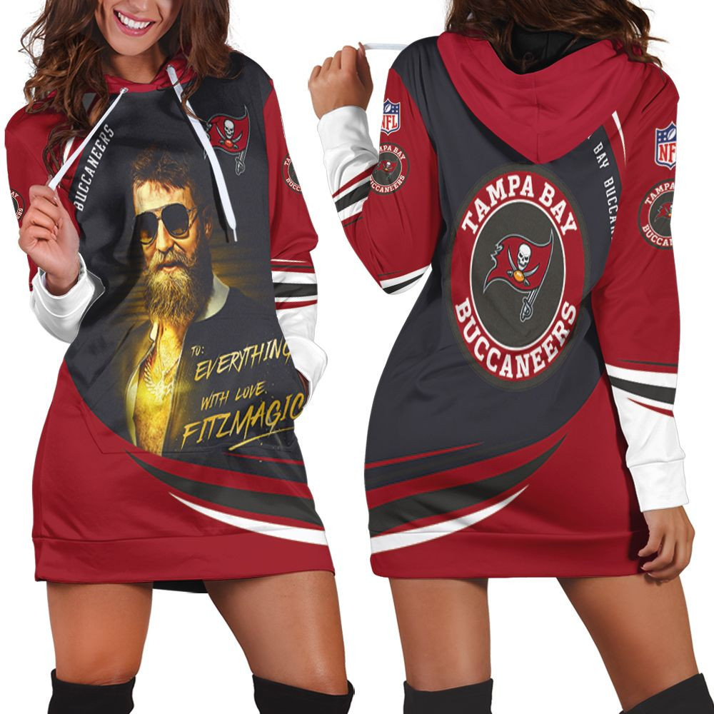 Ryan Fitzpatrick Tampa Bay Buccaneers 3d Hoodie Dress Sweater Dress Sweatshirt Dress